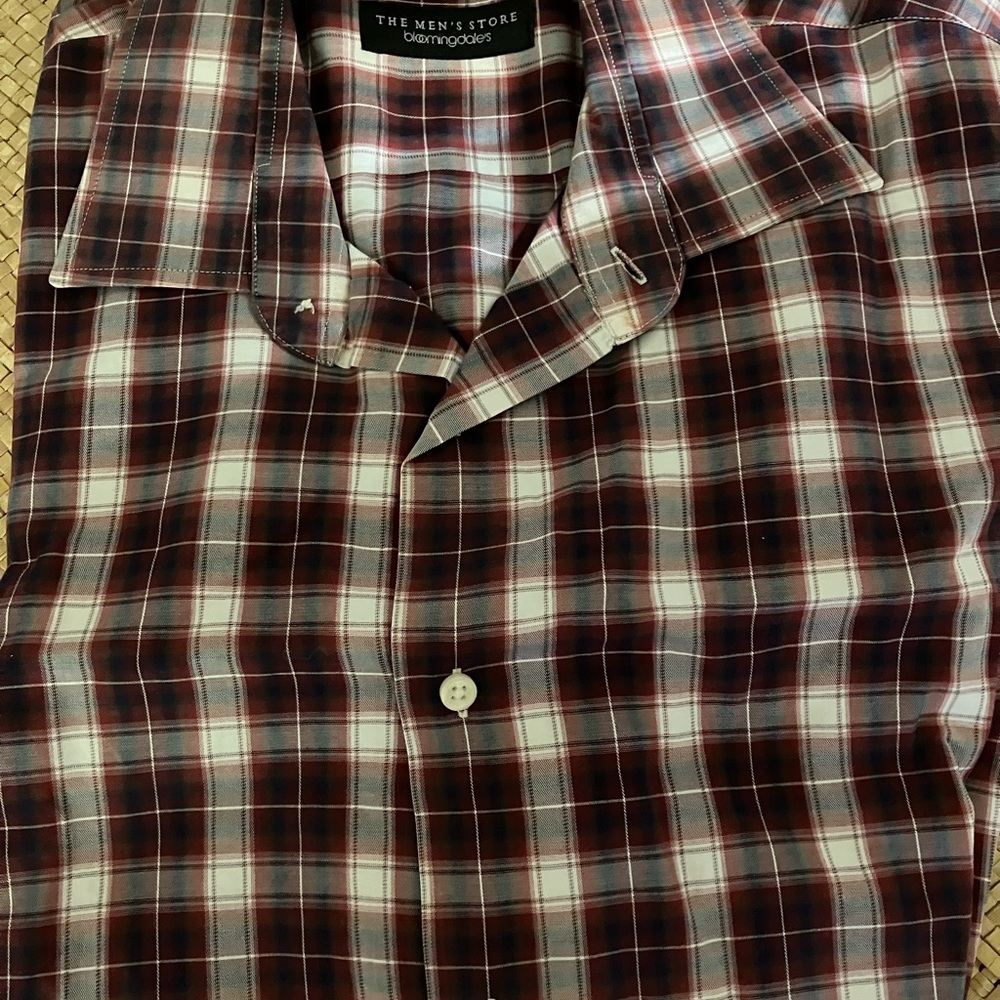 Men Bloomingdale's Multicolor Plaid Button Down Shirt